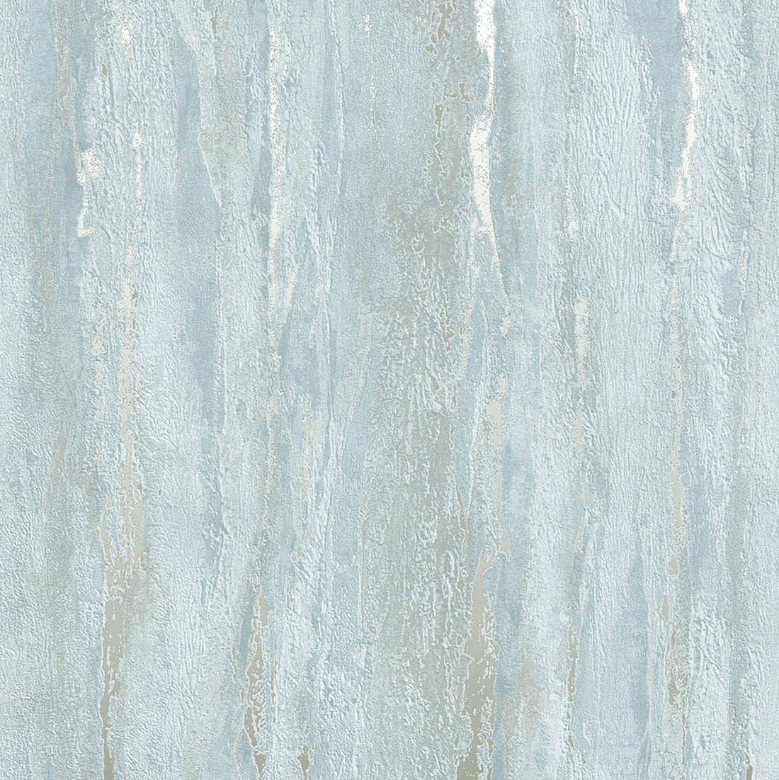 Marburg City Romance 35165 light blue plaster-look textured wallpaper with subtle taupe striations.