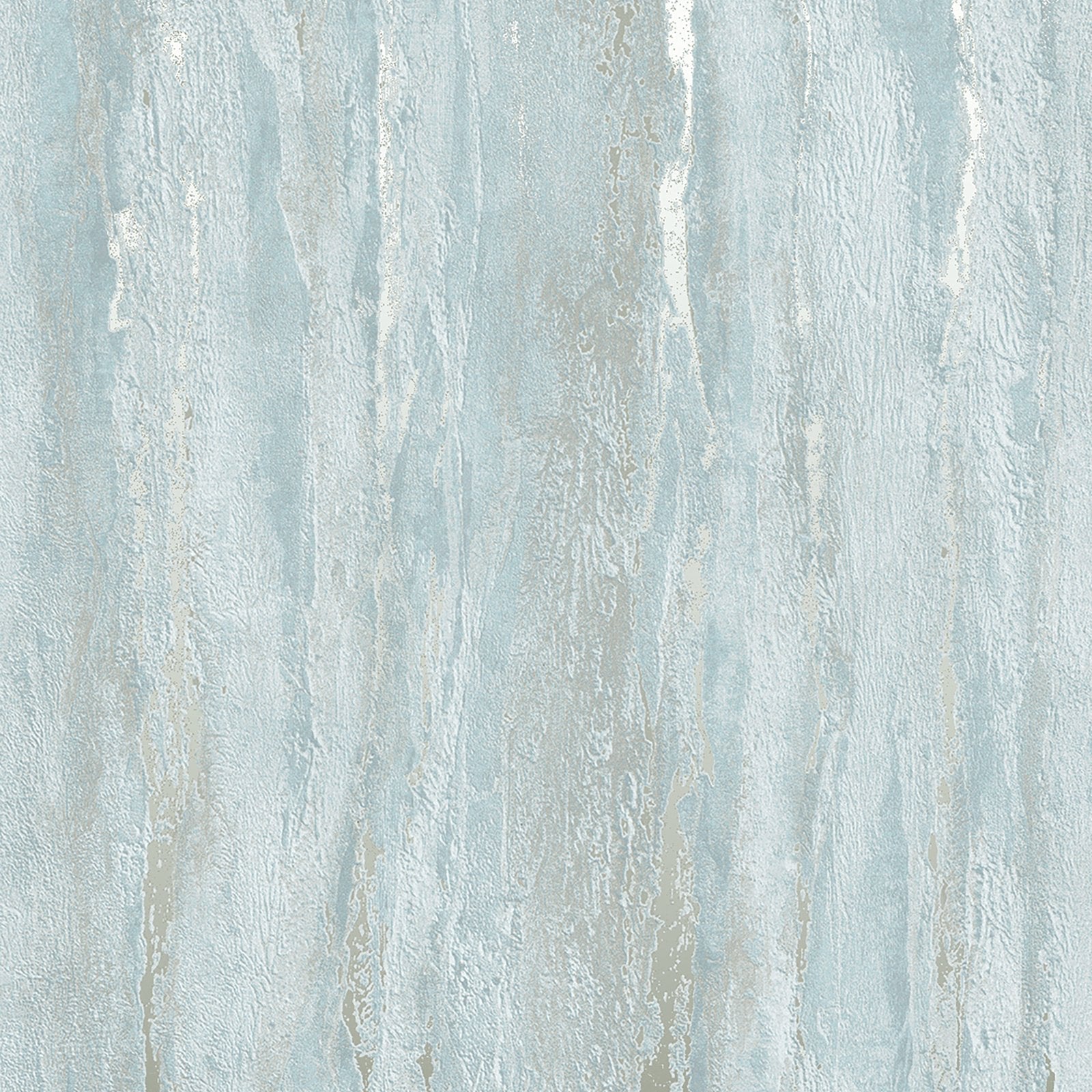 Marburg City Romance 35165 light blue plaster-look textured wallpaper with subtle taupe striations.