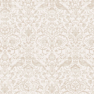 Marburg Heritage 47625 beige and gray bird floral damask non-woven wallpaper