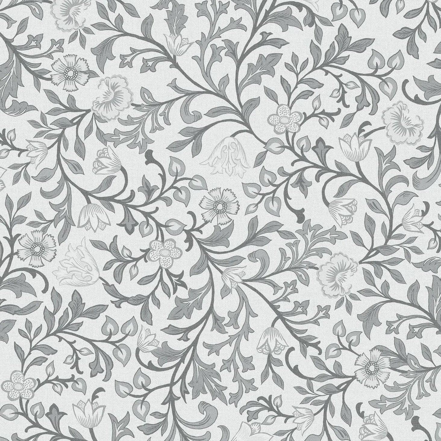 Marburg Heritage 47628 grey trailing floral wallpaper