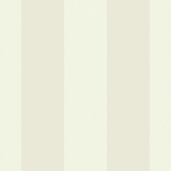 Marburg Heritage 47633 wallpaper with wide beige and green vertical stripes and a soft linen-like texture.