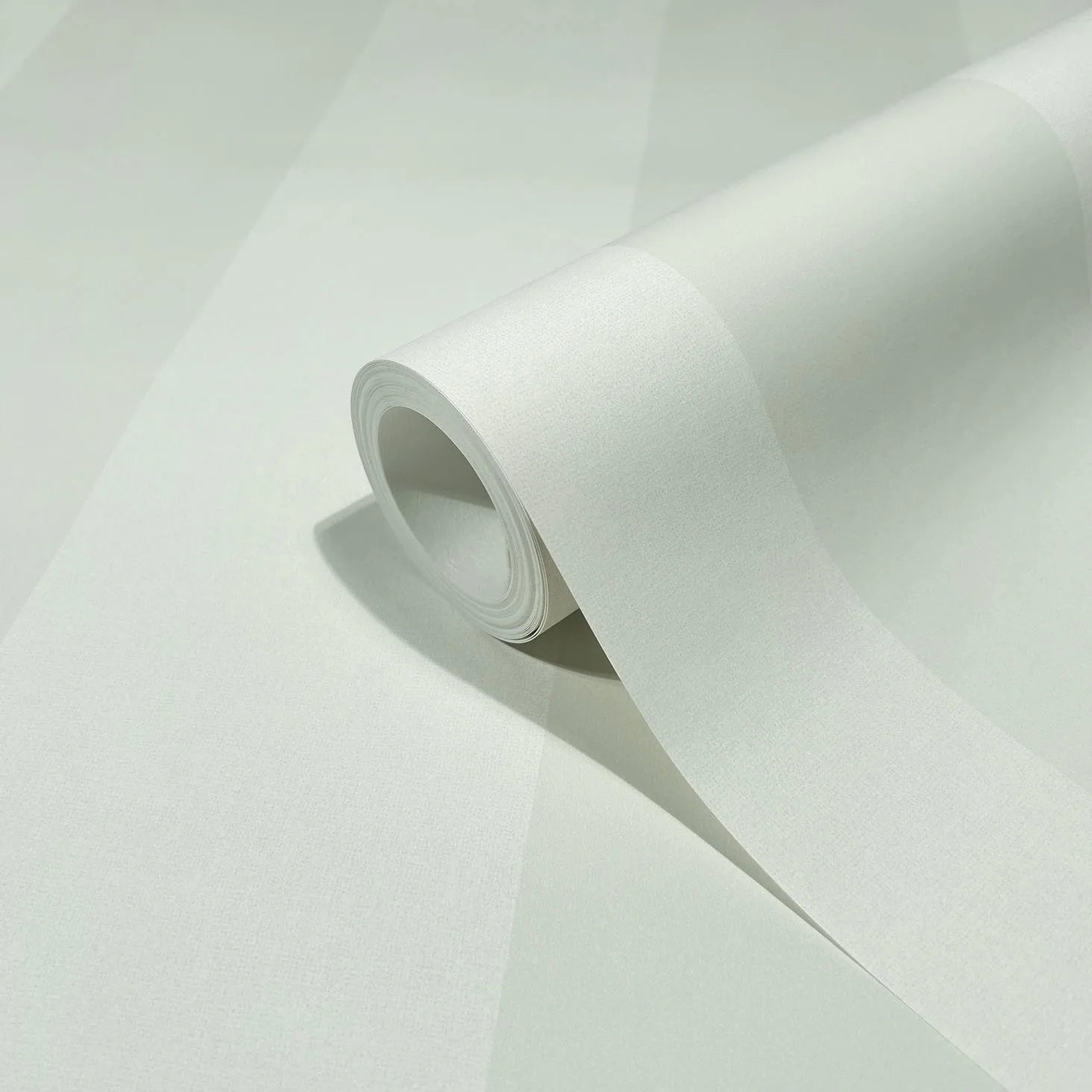 Marburg 47633 wallpaper roll close-up with wide alternating matte and satin vertical stripes.