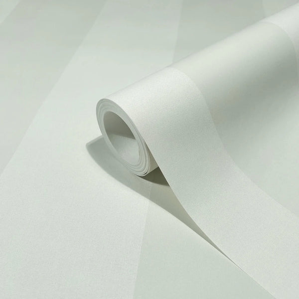 Marburg 47633 wallpaper roll close-up with wide alternating matte and satin vertical stripes.