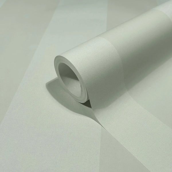 Marburg 47636 wallpaper close-up of wide tonal stripes on a roll with a subtle sheen.
