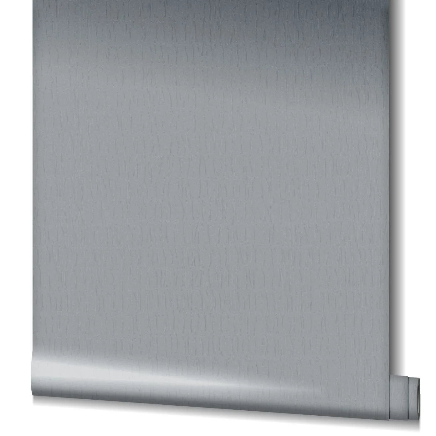Marburg Kumano 34506 A partially unrolled gray wallpaper roll showing a subtle vertical textured pattern against a plain background.