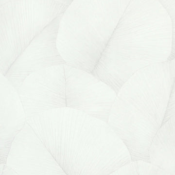 Marburg Kumano 34507 white botanical leaf wallpaper close-up