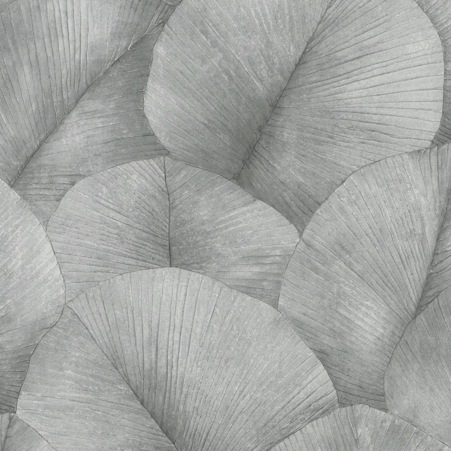 Marburg Kumano 34508 grey oversized leaf botanical wallpaper