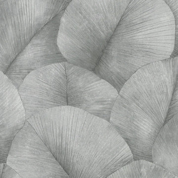 Marburg Kumano 34508 grey oversized leaf botanical wallpaper