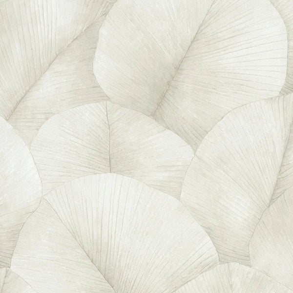 Marburg Kumano 34510 beige layered leaf botanical wallpaper