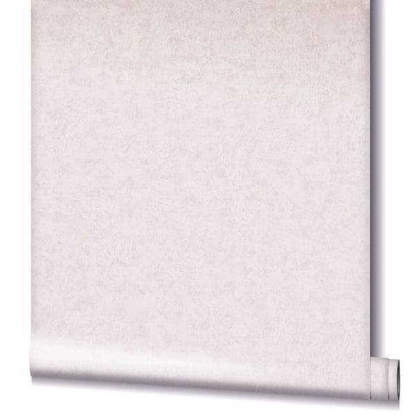 Marburg Kumano 34521 Partially unrolled wallpaper roll on a white background, showing a light, subtly mottled texture.