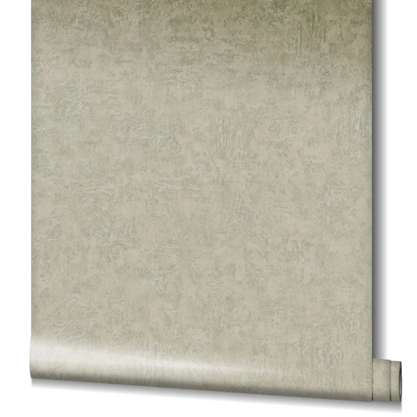 Marburg Kumano 34522 Partially unrolled wallpaper roll showing a subtle mottled texture in a neutral tone on a plain background.