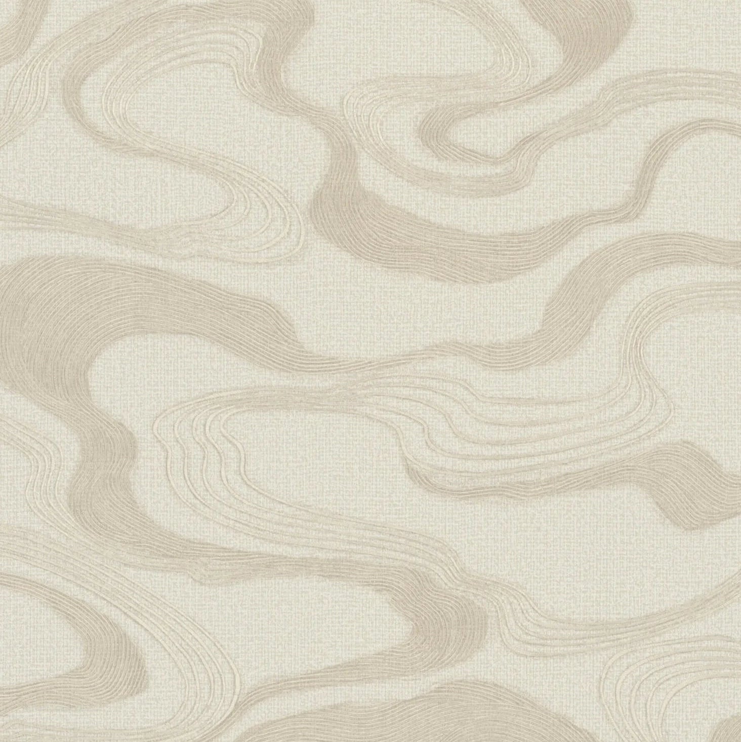 Marburg Kumano 34535 beige abstract wavy line wallpaper
