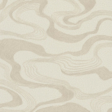 Marburg Kumano 34535 beige abstract wavy line wallpaper