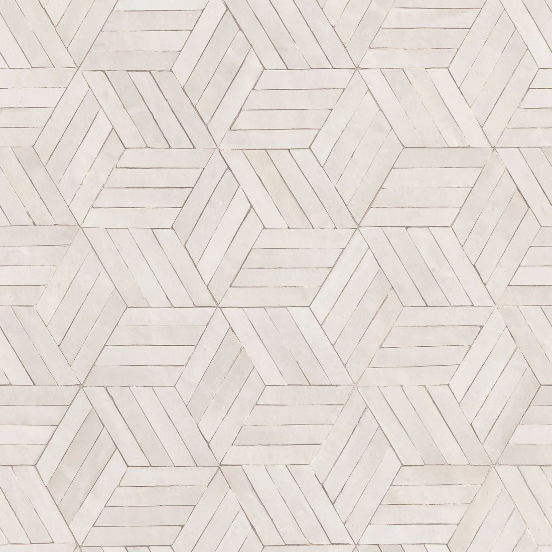 Marburg Leyla 81699 geometric wood-look wallpaper in soft white and beige