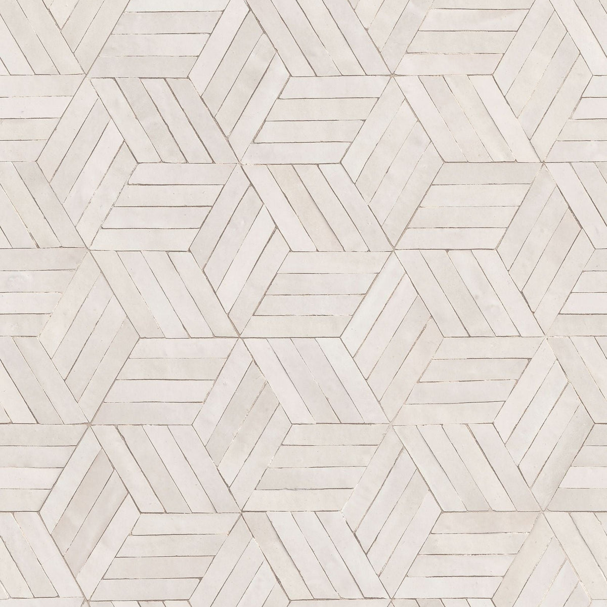 Marburg Leyla 81699 geometric wood-look wallpaper in soft white and beige