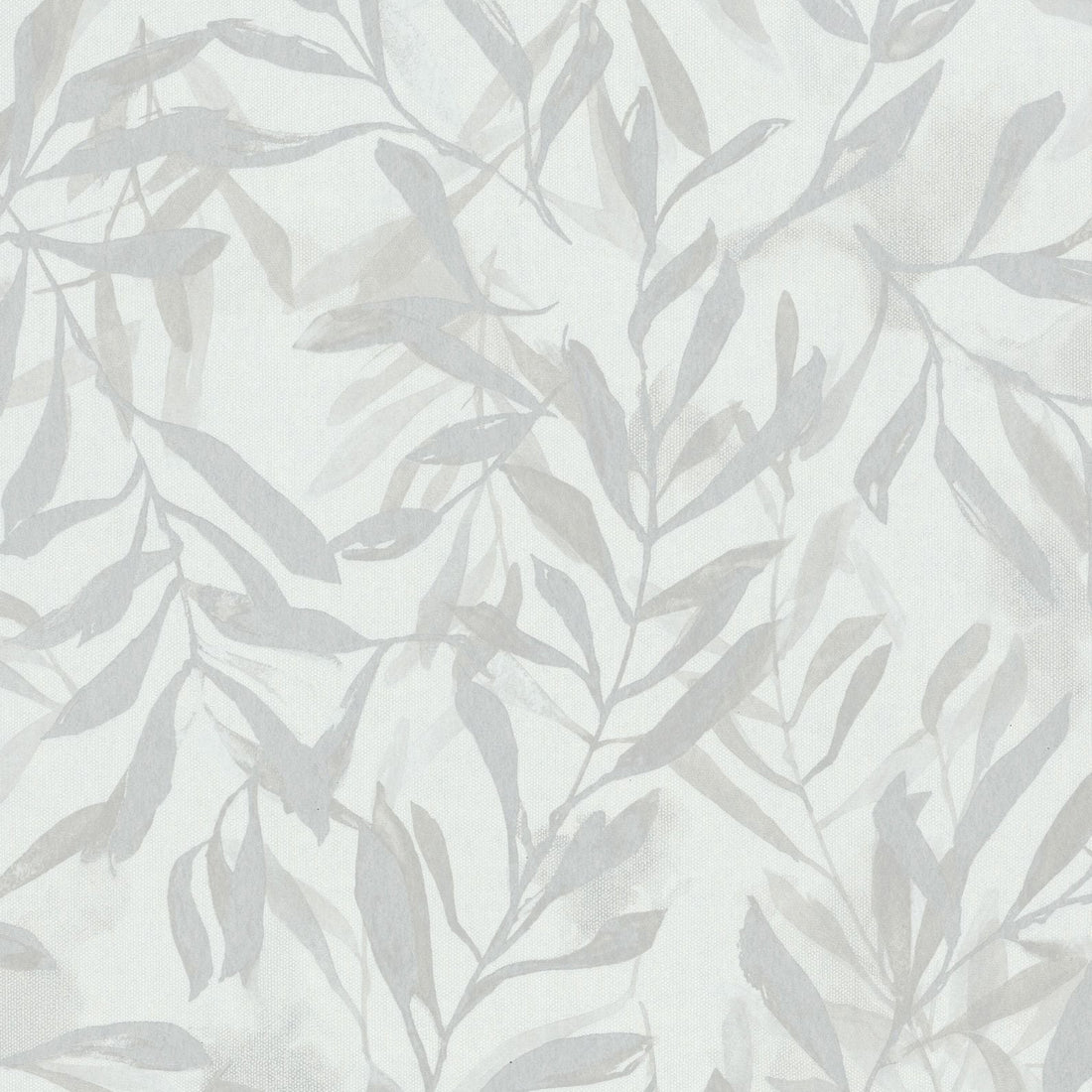 Marburg Leyla 82439 grey and white leafy botanical non-woven wallpaper.