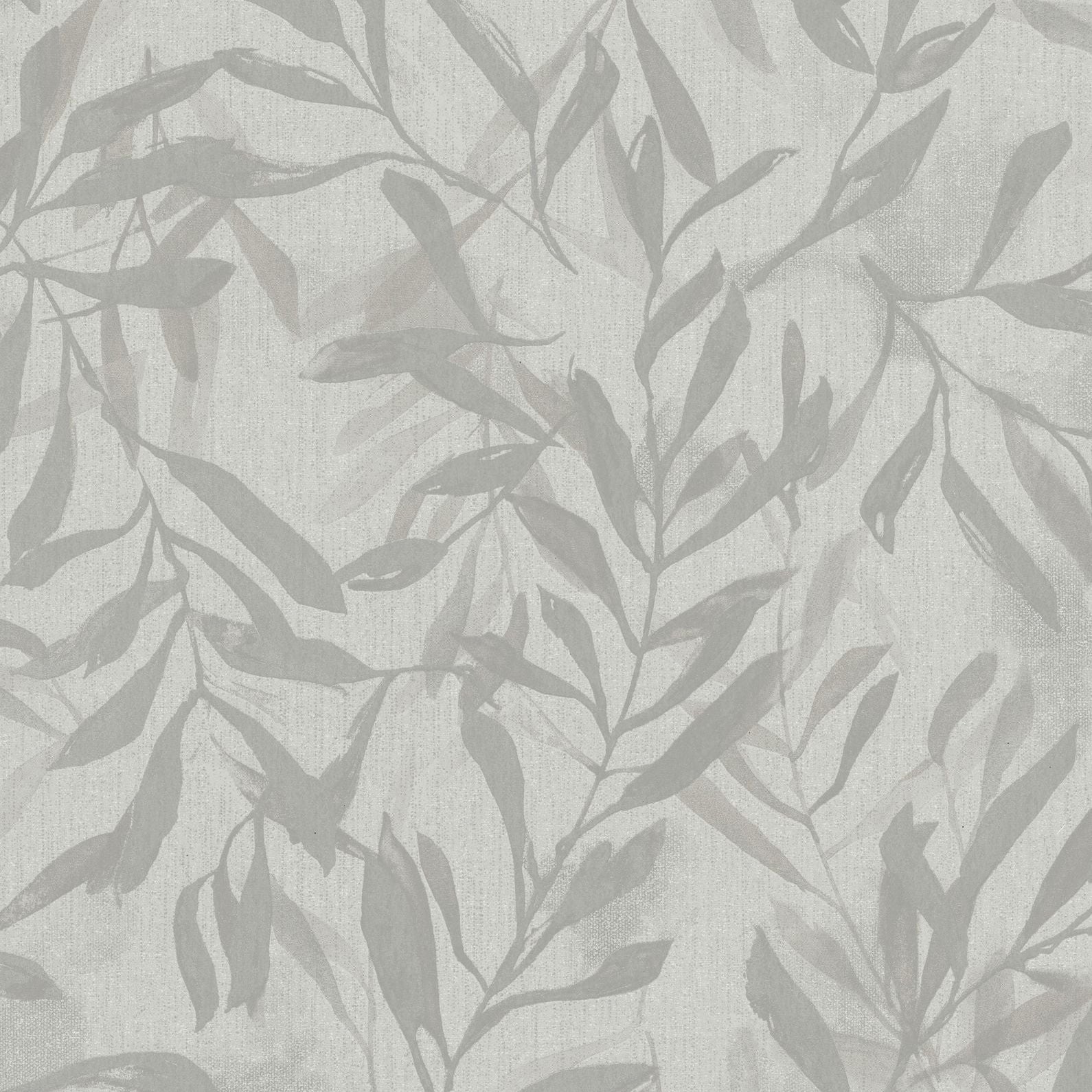 Marburg Leyla 82440 greige grey leafy botanical wallpaper with watercolor branches