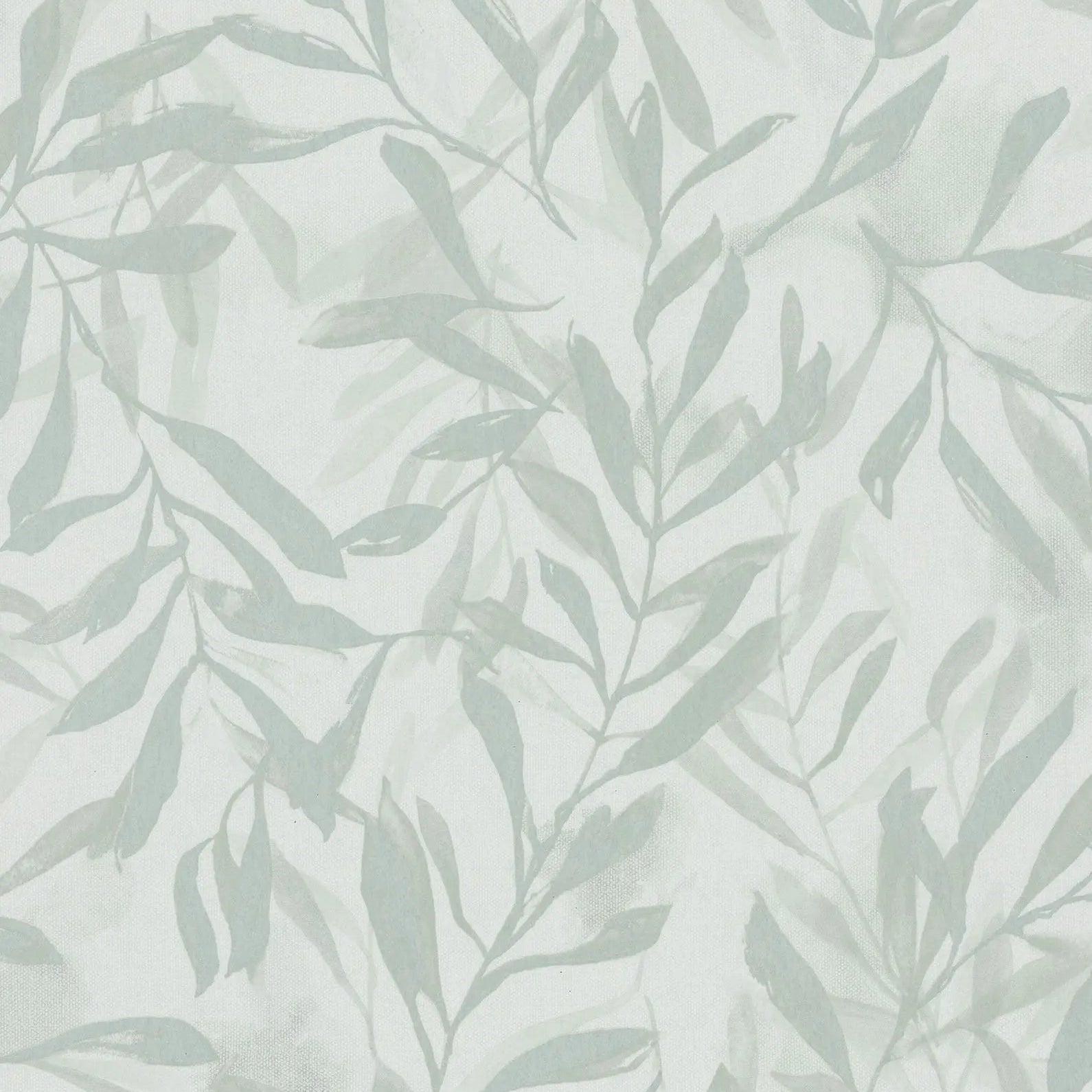 Marburg Leyla 82442 soft white wallpaper with watercolor green leafy pattern