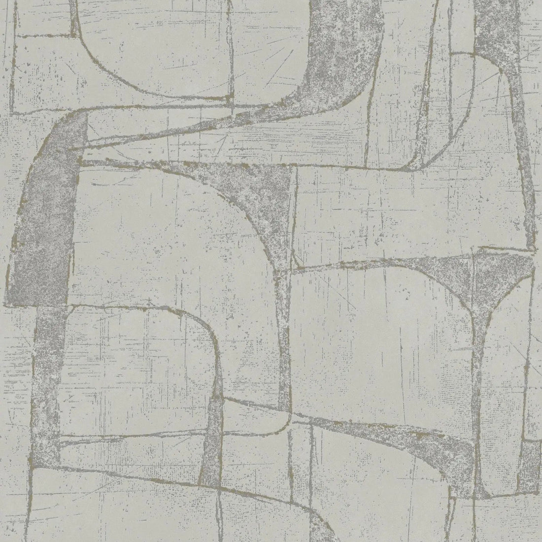 Marburg Leyla 82453 light grey geometric wallpaper with layered linework