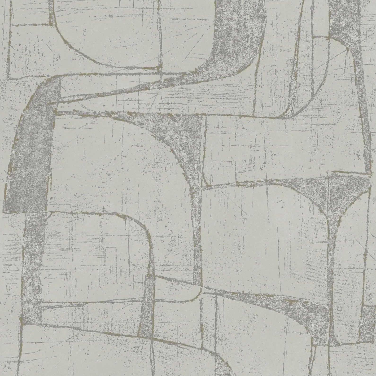 Marburg Leyla 82453 light grey geometric wallpaper with layered linework