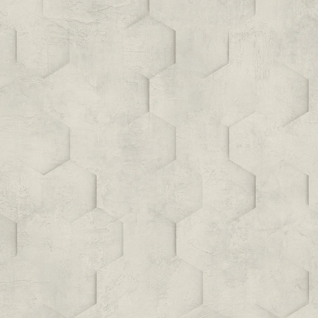 Marburg Loft Superior 34158 light cool beige hexagon geometric plaster-like wallpaper