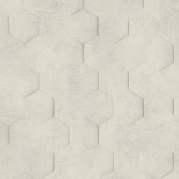 Marburg Loft Superior 34158 light cool beige hexagon geometric plaster-like wallpaper