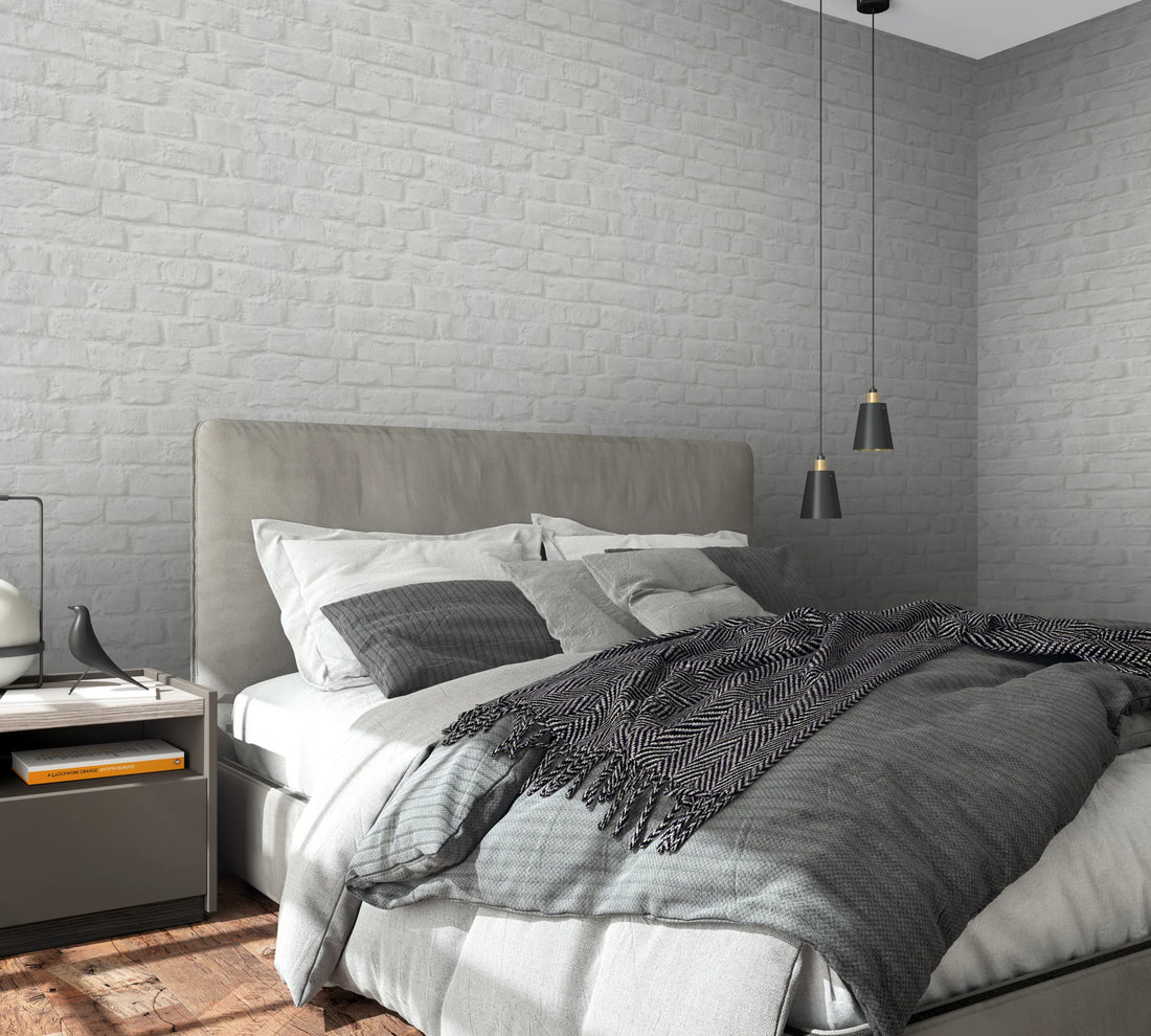 Marburg Loft Superior 34166 light grey brick stone-look wallpaper