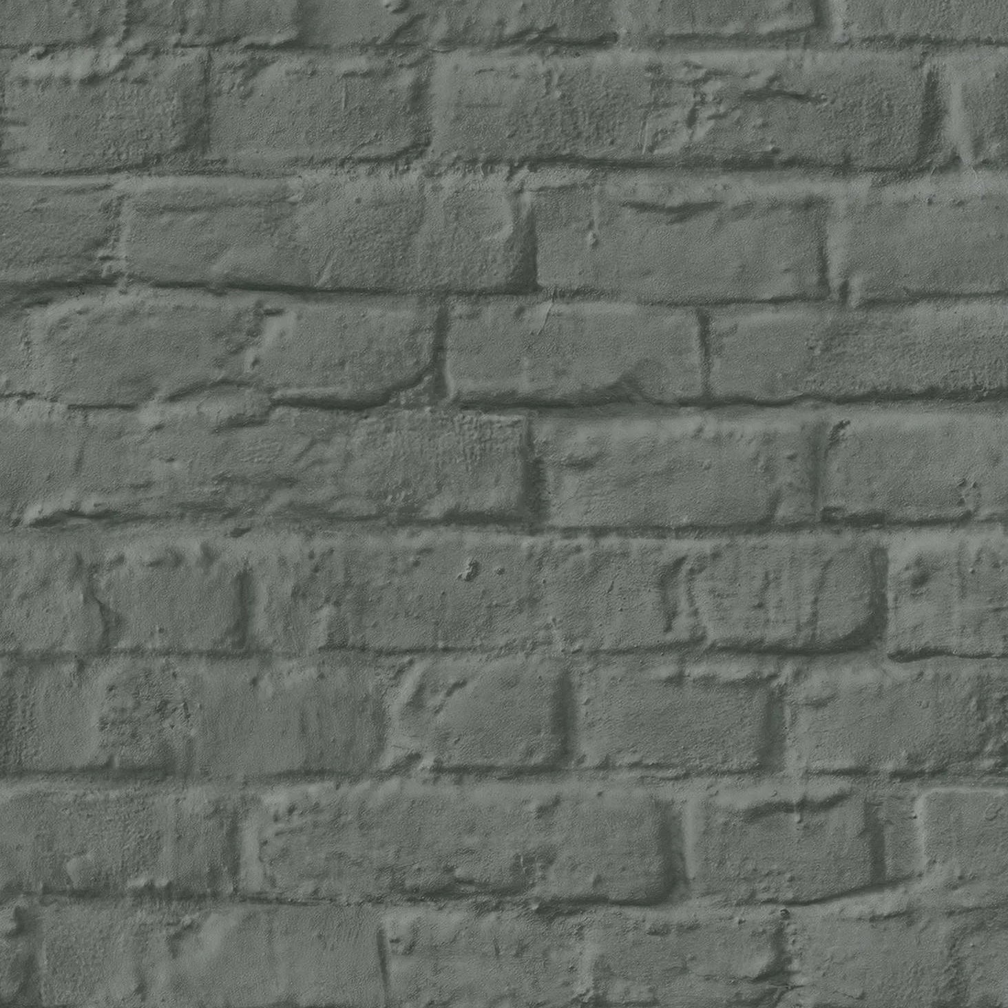 Marburg Loft Superior 34170 charcoal grey brick-look non-woven wallpaper