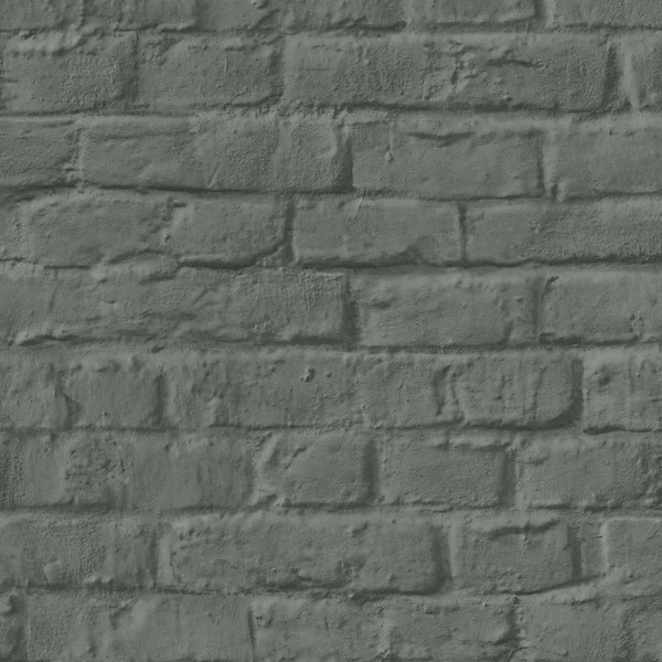 Marburg Loft Superior 34170 charcoal grey brick-look non-woven wallpaper
