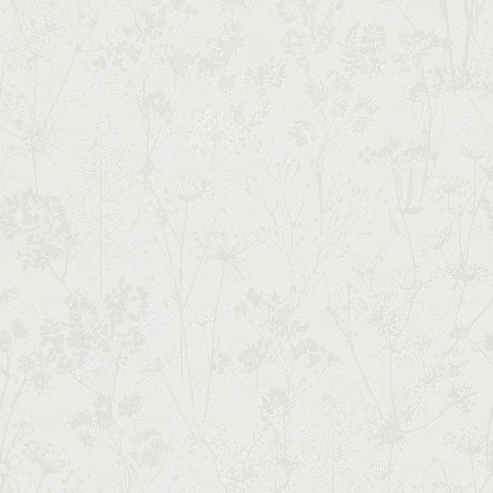 Marburg Mona 82462 white botanical blossom wallpaper close-up.