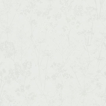 Marburg Mona 82462 white botanical blossom wallpaper close-up.