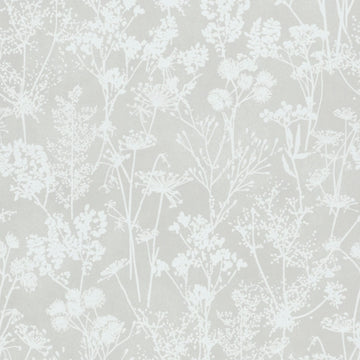 Marburg Mona 82464 grey and white botanical blossom silhouette wallpaper