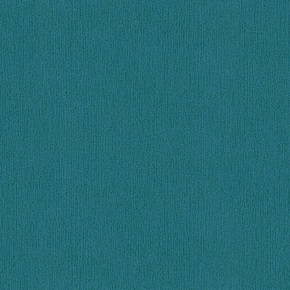 Marburg Mona 82482 Teal-green textured wallpaper with fine vertical broken lines, shown behind a cluster of bronze globe pendant lights; a metal panel is visible on the left edge.