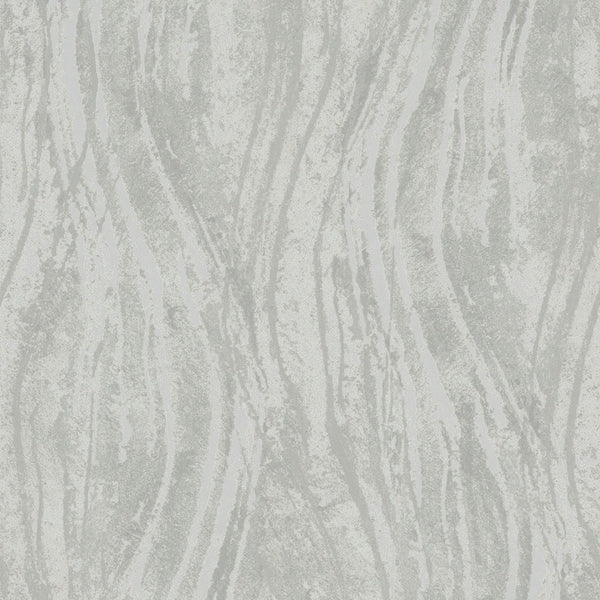 Marburg Naomi 82495 wallpaper in light greige with fluid concrete-look waves