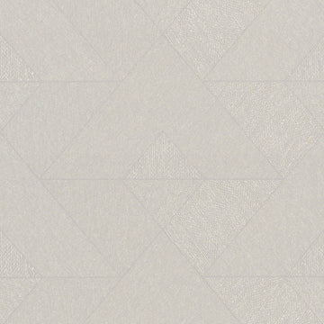 Marburg Naomi 82546 geometric beige wallpaper close-up with tonal polygonal blocks and fabric-effect texture