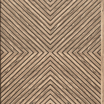 Marburg Naomi 89019 wood-look chevron geometric wallpaper in warm beige and brown