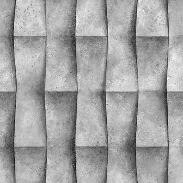 Marburg Novamur Mona 81649 neutral grey 3D geometric stone-panel effect wallpaper