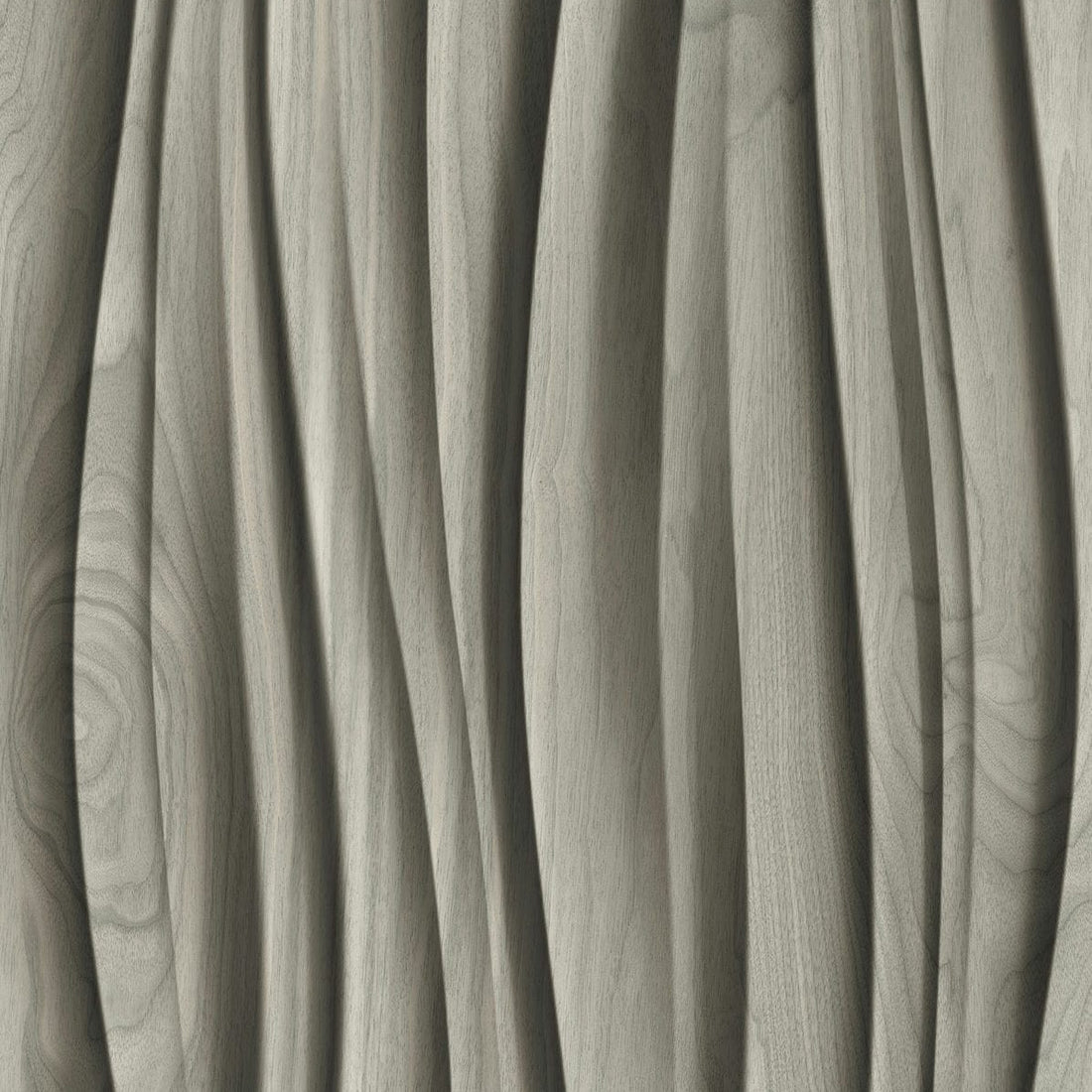 Marburg Novamur Mona 81665 grey sculpted wave 3D effect wallpaper with wood-grain detail