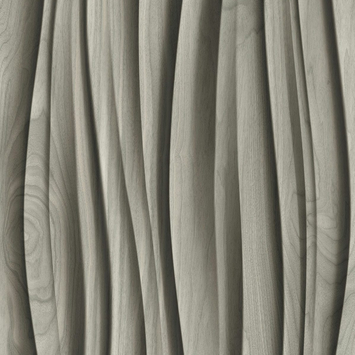 Marburg Novamur Mona 81665 grey sculpted wave 3D effect wallpaper with wood-grain detail