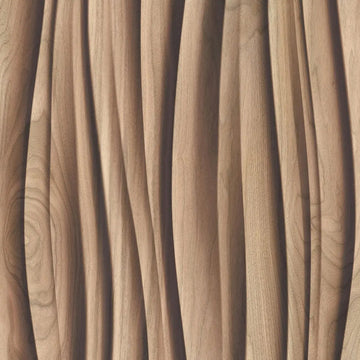 Marburg Novamur Mona 81667 warm brown wood-effect abstract 3D wave wallpaper