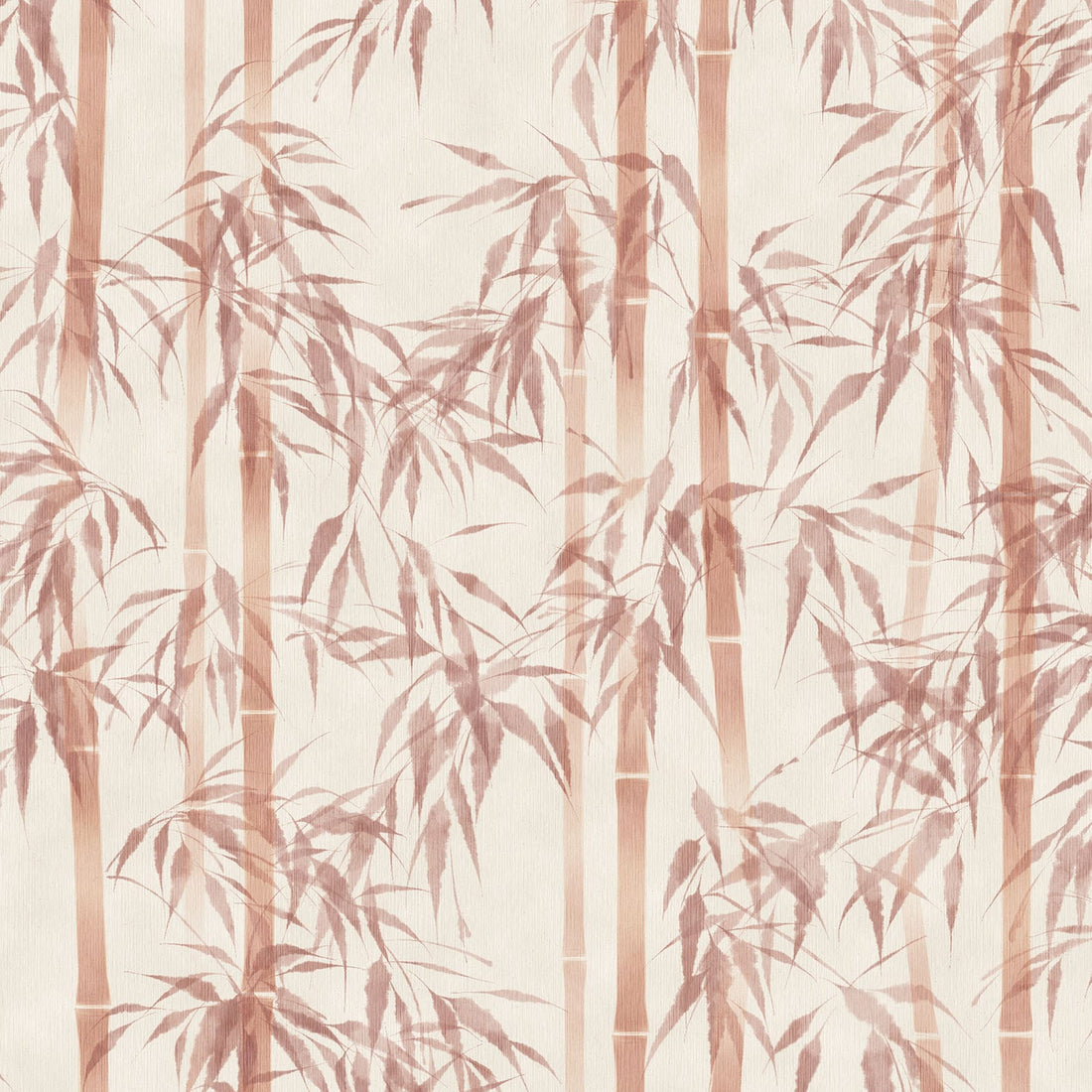 Marburg Novamur Mona 81670 blush pink bamboo botanical wallpaper on a warm beige ground