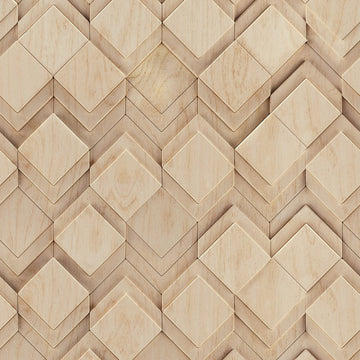 Marburg Mona 81675 beige geometric wallpaper with subtle 3D diamond effect