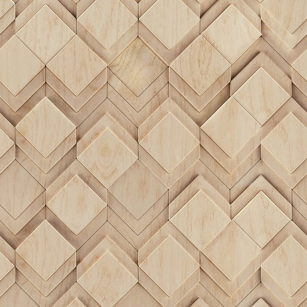 Marburg Mona 81675 beige geometric wallpaper with subtle 3D diamond effect