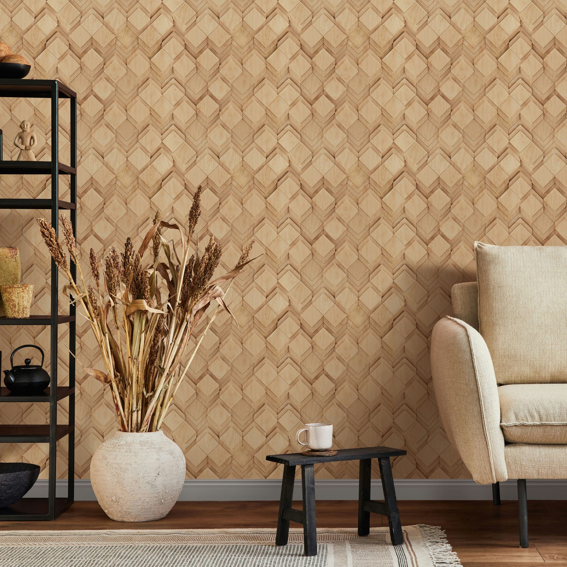 Marburg Novamur Mona 81676 wallpaper shown in a styled detail.