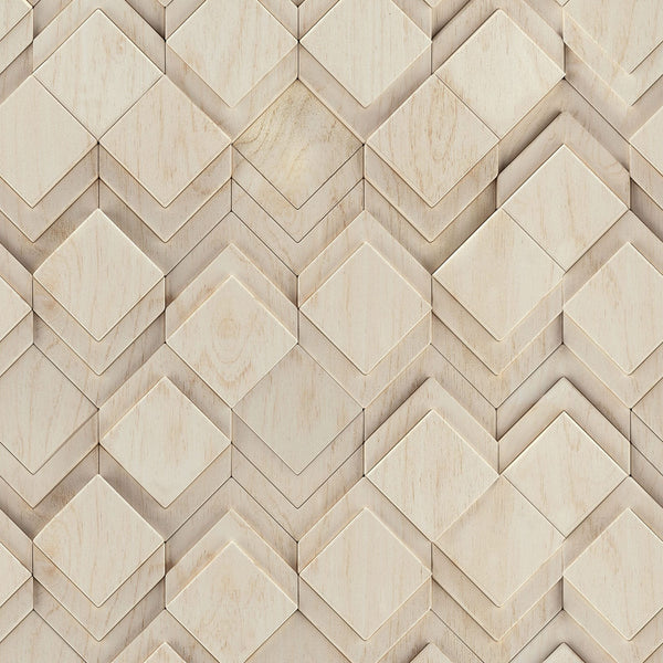 Marburg Novamur Mona 81677 beige geometric wallpaper with 3D diamond optics