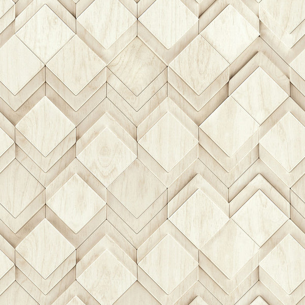 Marburg Novamur Mona 81678 beige geometric 3D diamond non-woven wallpaper
