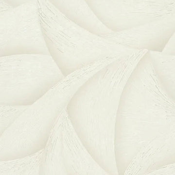 Marburg Ritus 35502 abstract wave wallpaper in soft white-beige with a subtle 3D plaster-like effect.