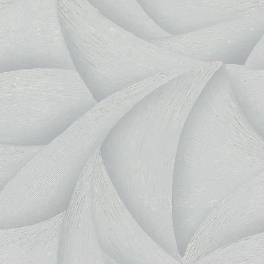 Marburg Ritus 35504 light grey wallpaper with abstract 3D wave pattern