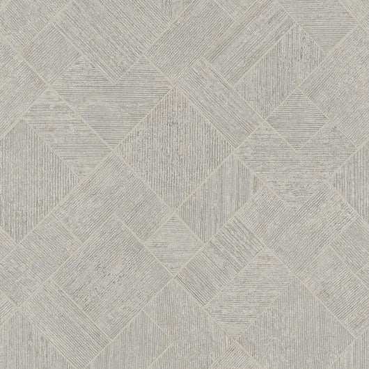 Marburg Ritus 35510 geometric diamond-check wallpaper in light greige with fine linear texture.