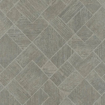 Marburg Ritus 35511 grey geometric diamond wallpaper with fabric-like texture